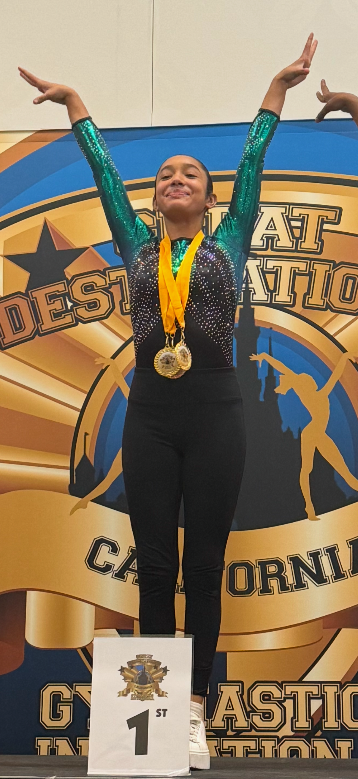 Photo of Mia Saluting